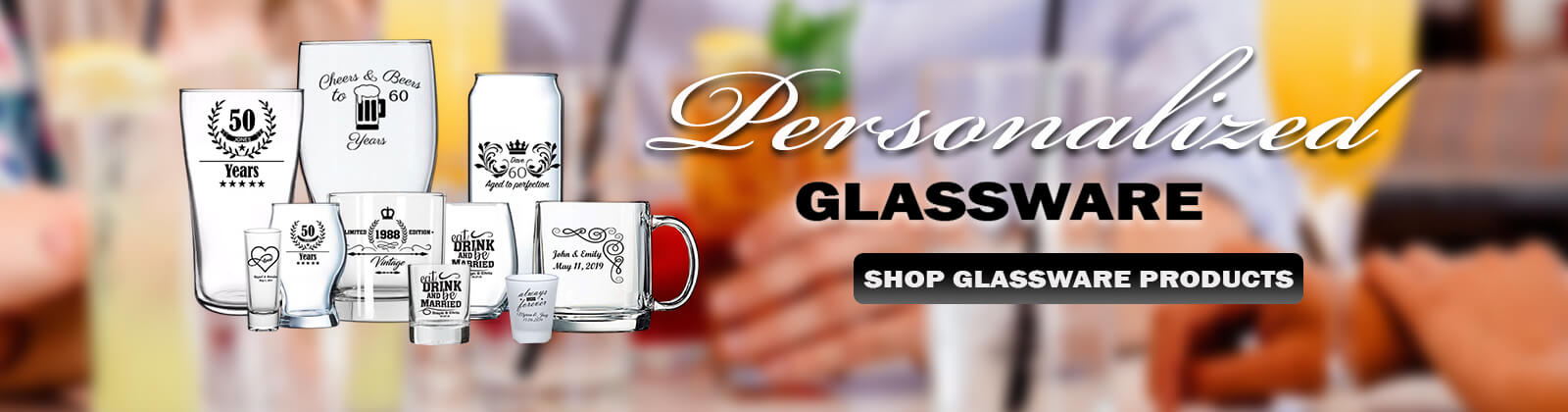 Rich Media Element - Personalized Glassware